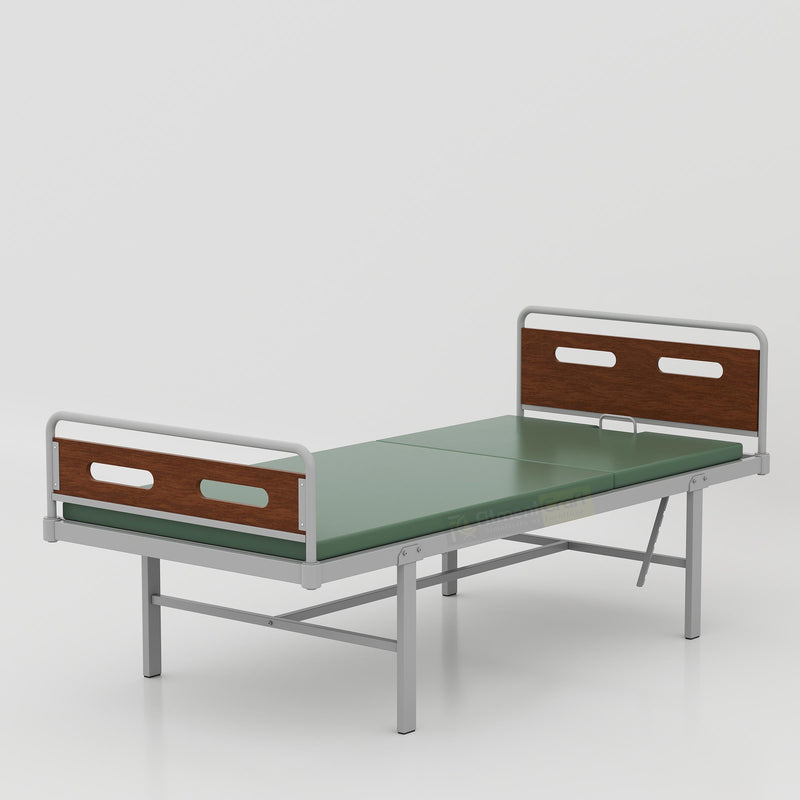 Adjustable medical bed with durable construction for healthcare facilities