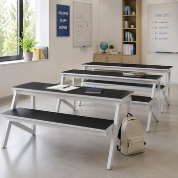 Heavy duty school seating bench designed for daily institutional use in Bangladesh educational environments