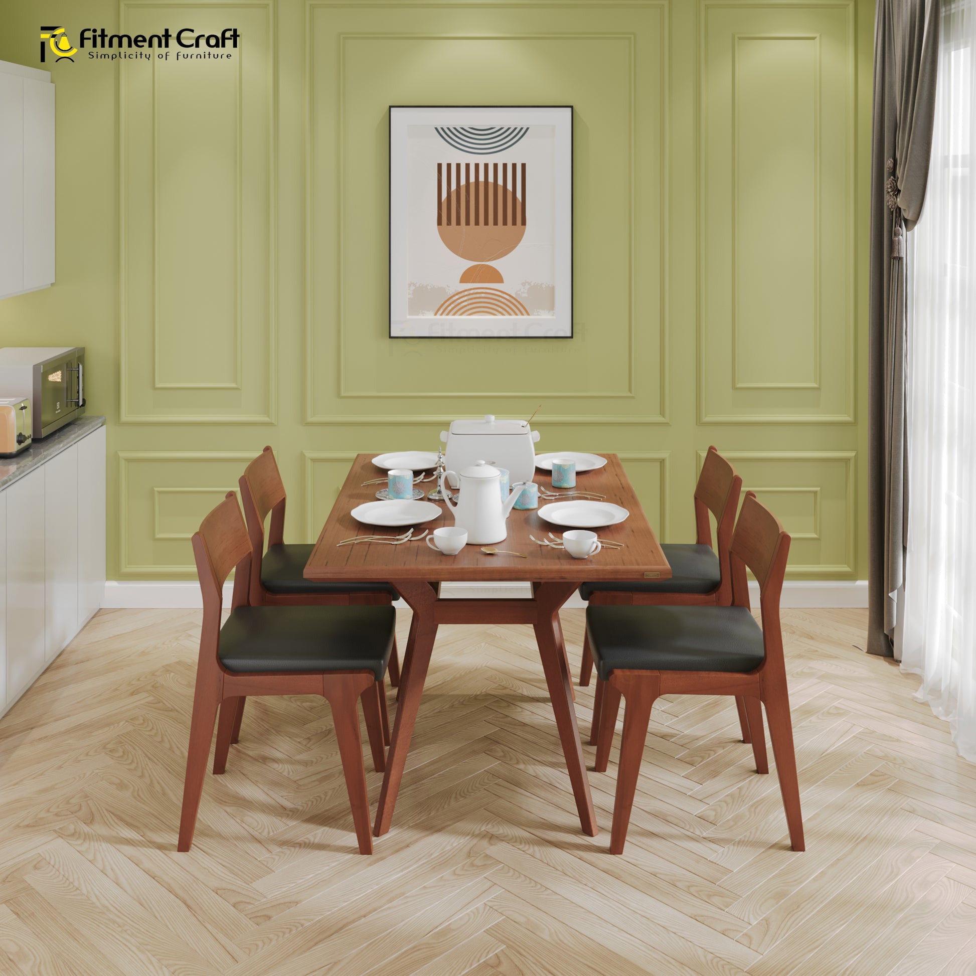 Urban Dining Table DTV6-001 - Main Image