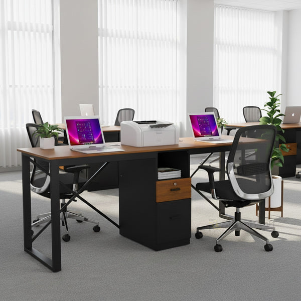 Double Seater Workstation with Drawer | TV24-002