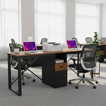 Double Seater Workstation with Drawer | TV24-002