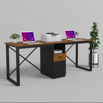 Double Seater Workstation with Drawer | TV24-002
