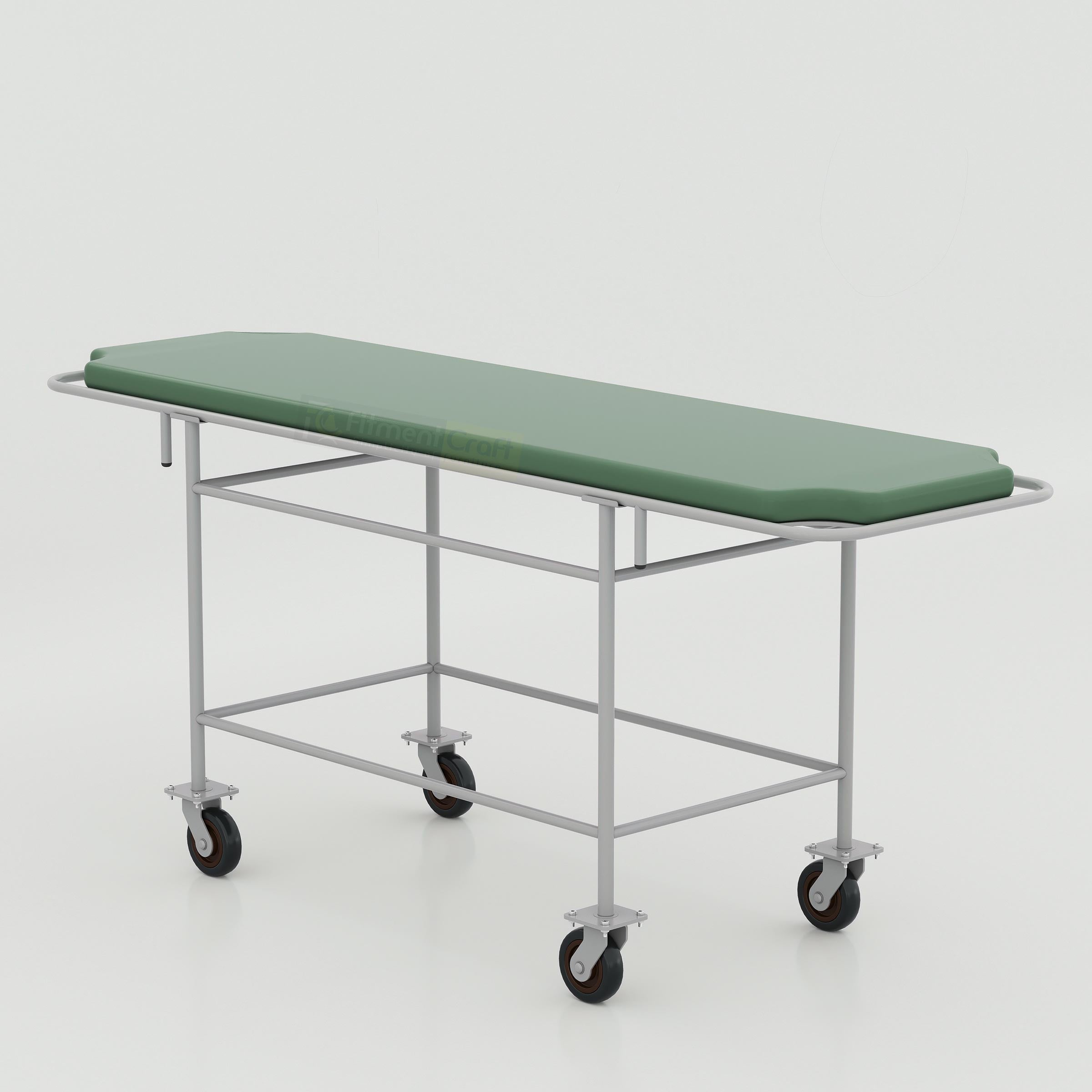 Hospital stretcher trolley designed for safe and comfortable patient transportation