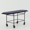 Healthcare patient transport trolley with durable frame and easy maneuverability