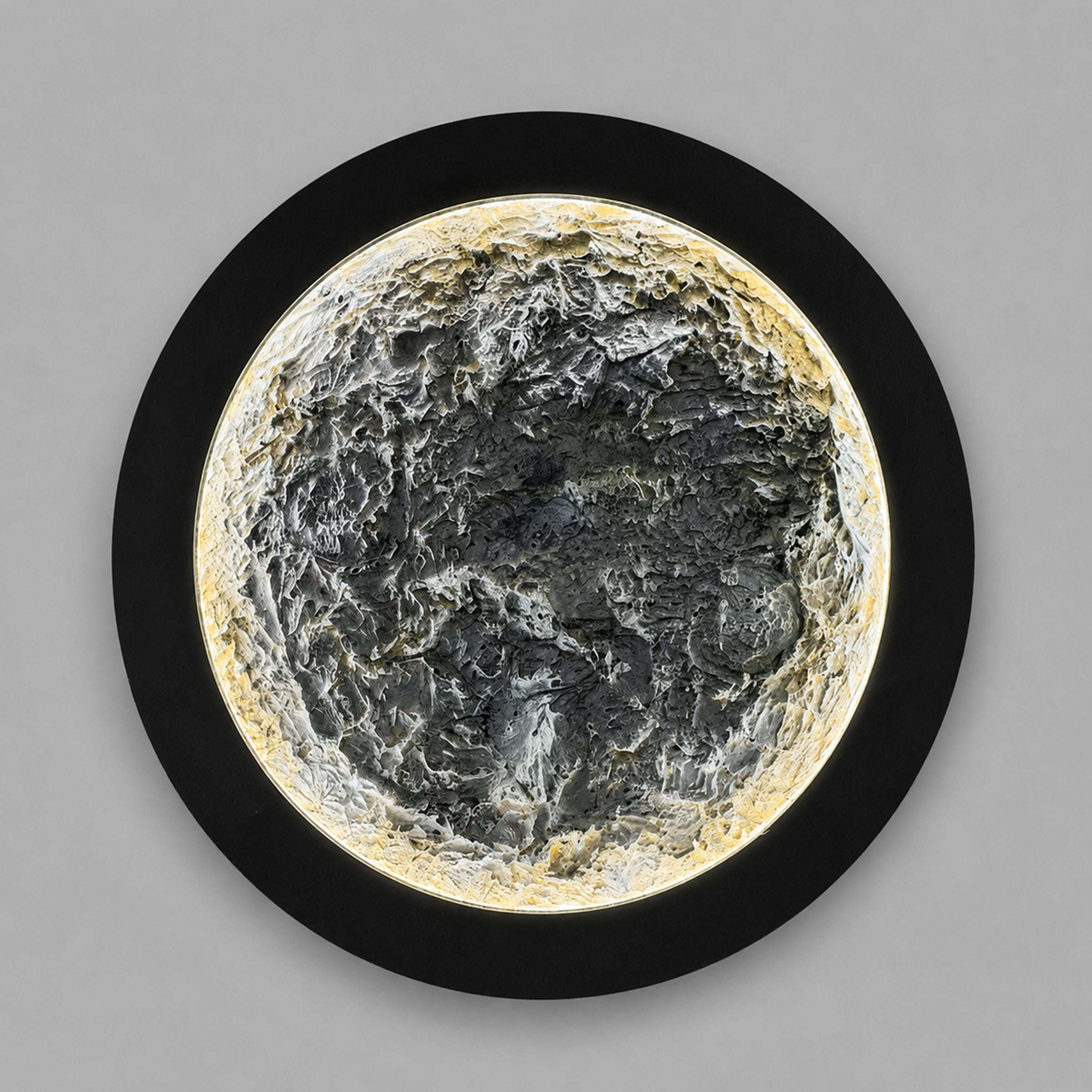Elun Moon Light personalized moon wall decor with warm LED glow for bedroom, living room, office and gift use in BD home