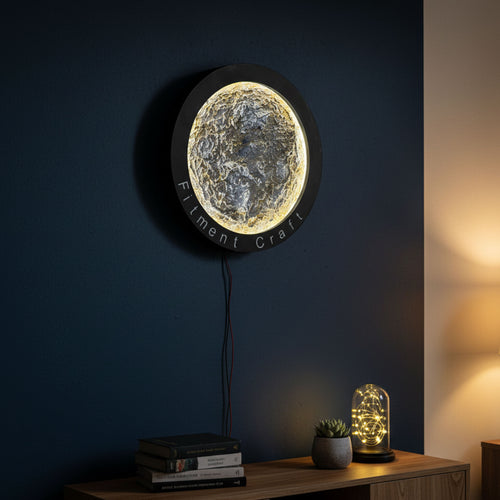 Elun Moon Light custom LED wall light for bedroom decor, warm glow, name design and stylish gift in Bangladesh online BD