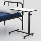 Elvan Adjustable Bedside Table with wheels for patient meals, laptop work, reading, and bed support in Bangladesh now BD