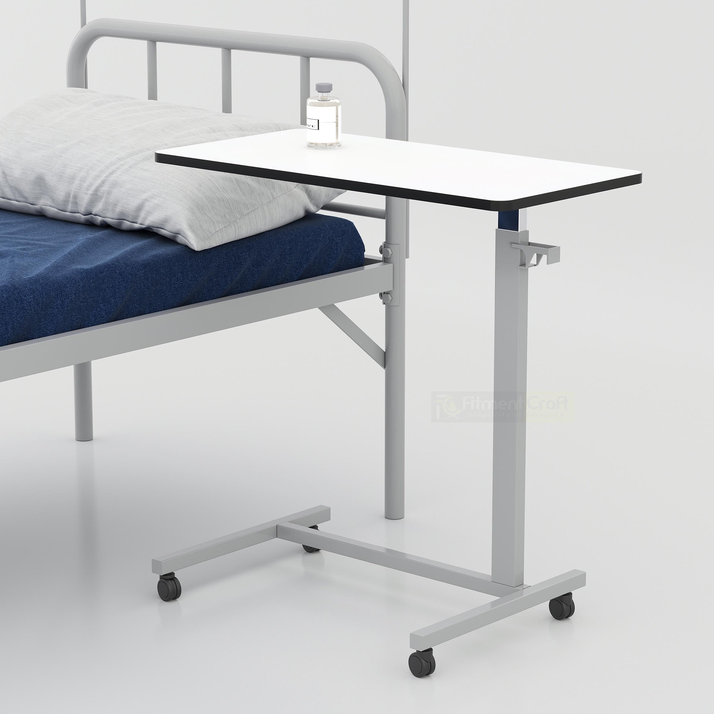 Premium Elvan Adjustable Overbed Table for hospital beds, home care rooms, and comfortable bedside use in Bangladesh BDT
