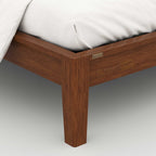 Enora Bed - Headboard+Cusion Version with upholstered headboard, lacquer finish, and minimalist king size bed design.