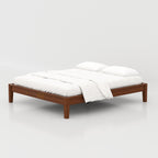 Enora Bed Classic Version king size wooden bed with mahogany legs and durable ply structure