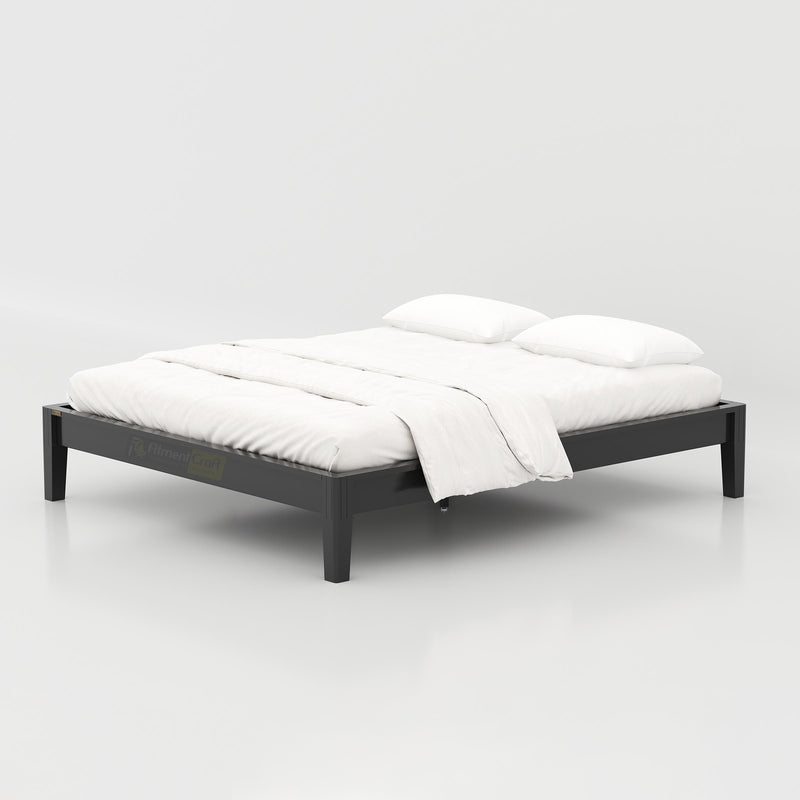 Enora Bed Classic Version modern king bed frame with lacquer finish for contemporary bedrooms