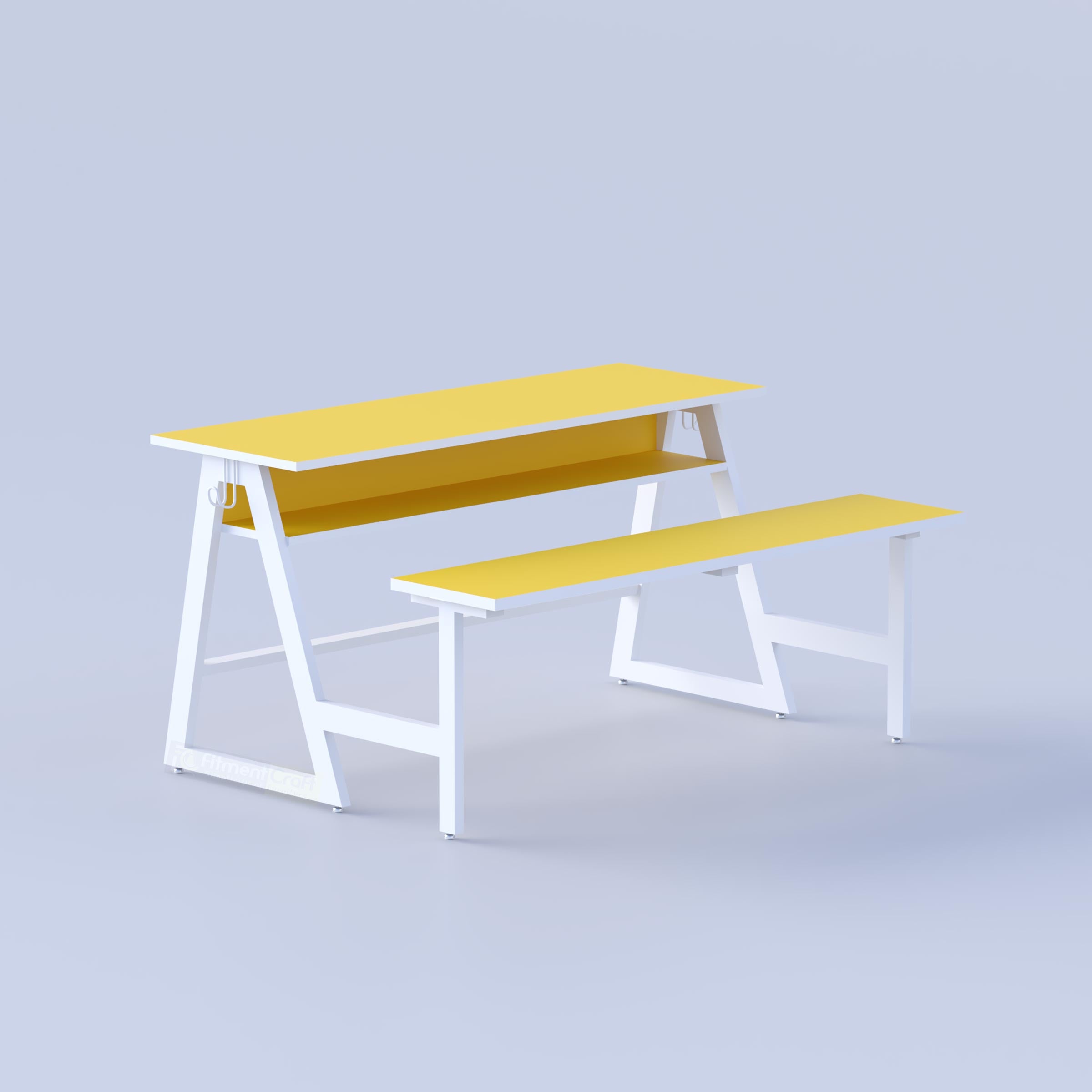 Eyvon Kids School Bench for KG-2 to Class-5, durable school furniture for classrooms and coaching centers in Bangladesh.