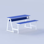Kids school bench with desk for age 6 to 10, strong classroom seating for KG-2 to Class-5 students in Bangladesh BD now.