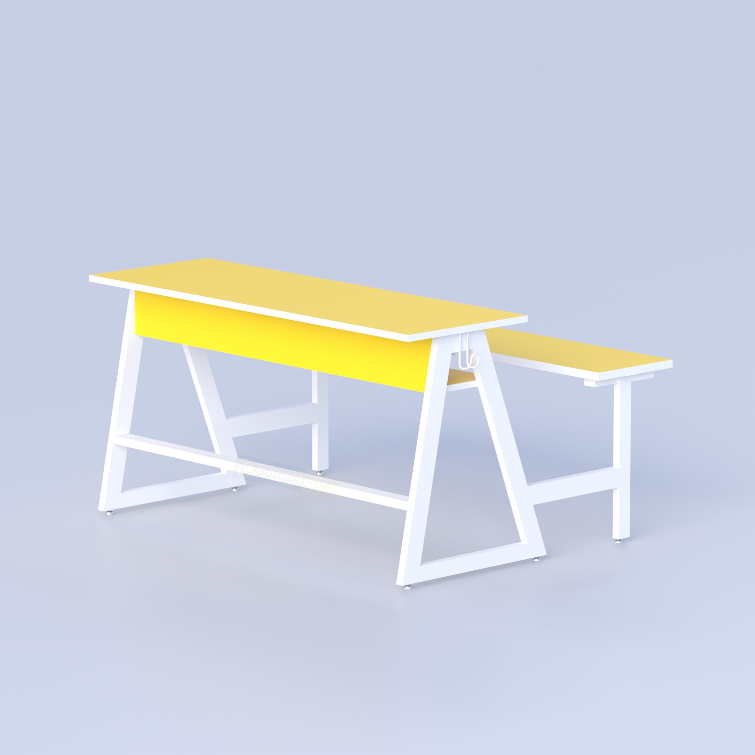 Durable kids classroom bench for KG-2 to Class-5, space-saving school furniture for Bangladesh education setup today BD.