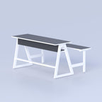 Primary school bench with writing desk, ideal for age 6 to 10 students, classrooms and tuition rooms in Bangladesh today