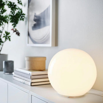 Buy Fado Table Lamp in Bangladesh for white globe lighting, bedside table, console decor, and warm ambience today in BD.