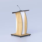 Elegant presentation podium suitable for auditoriums educational institutions and meeting rooms