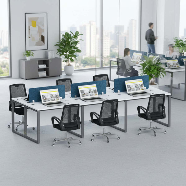 Flexi - face to face six seater workstation