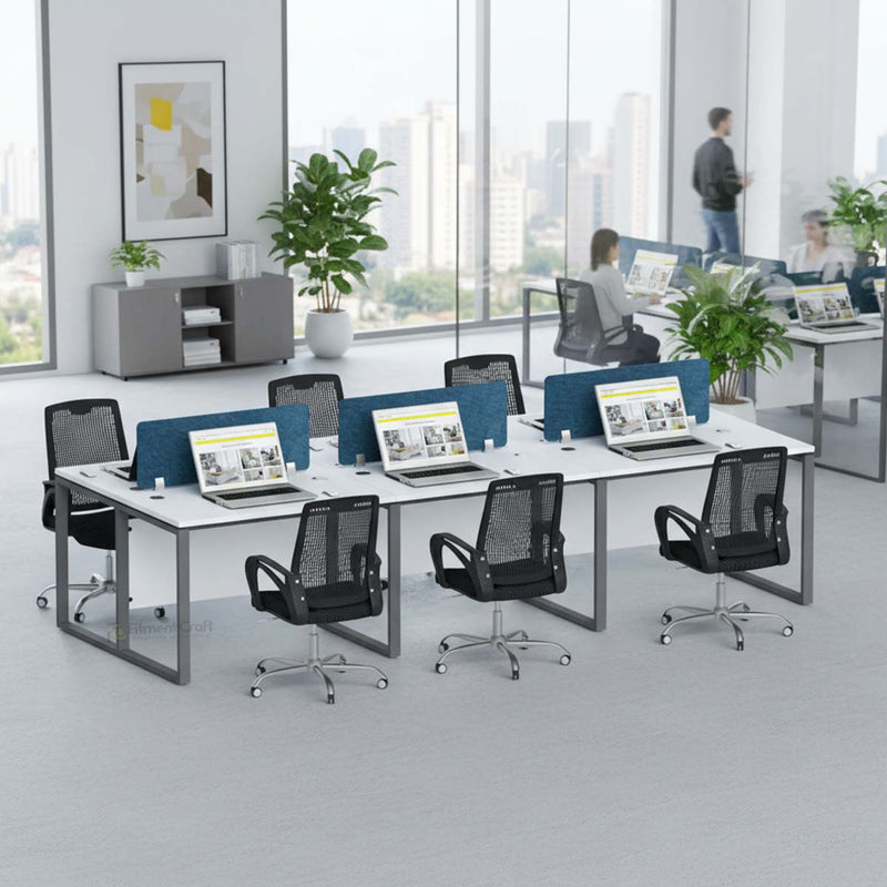 six seater workstation