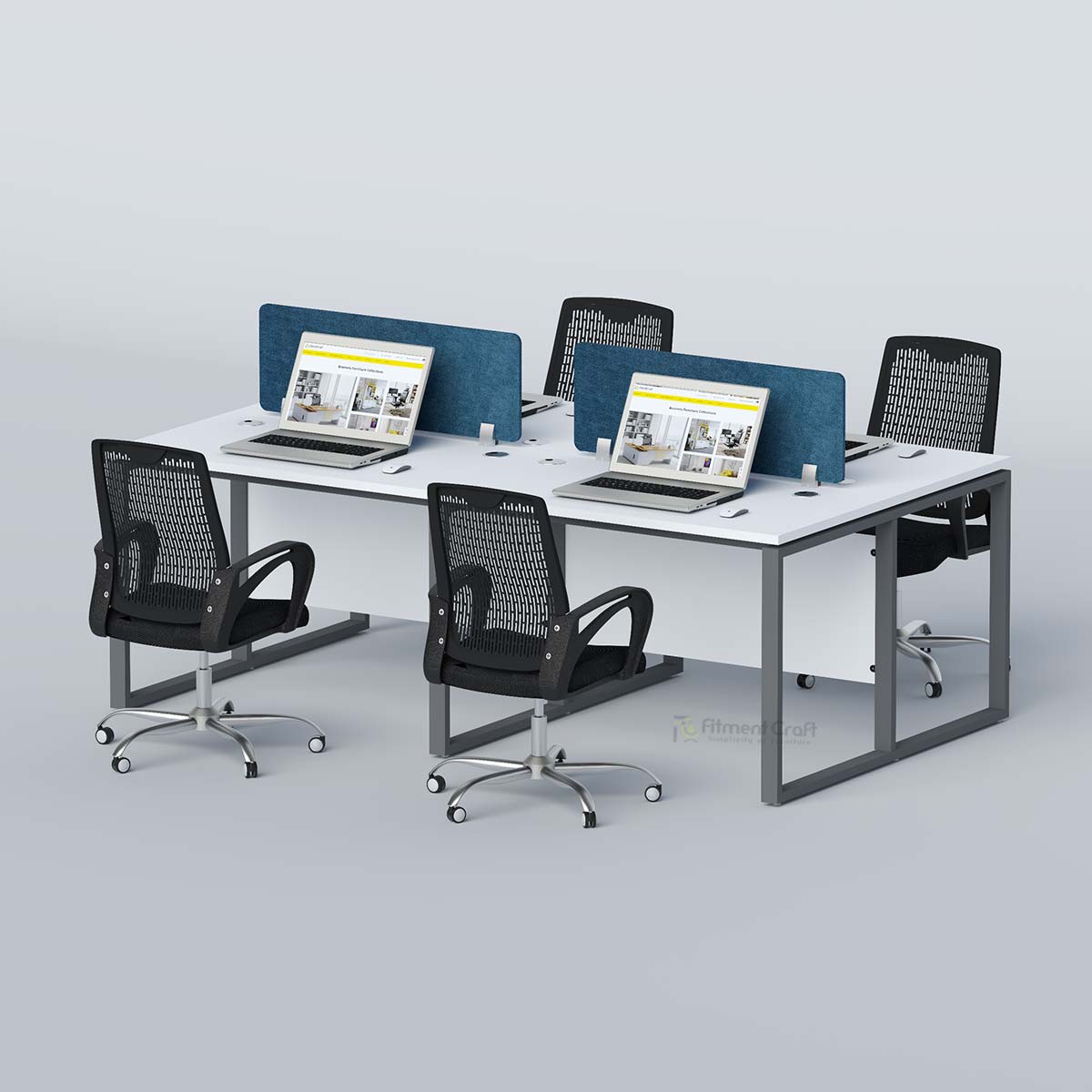 Flexi - face to face four seater workstation