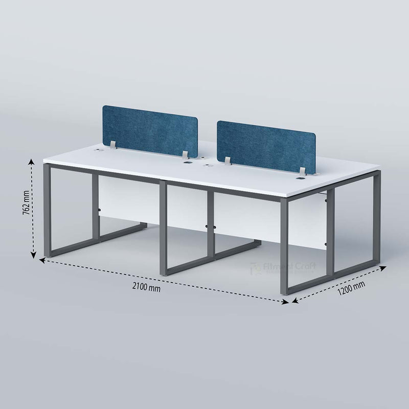 Flexi - face to face four seater workstation