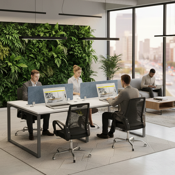 Flexi - face to face four seater workstation