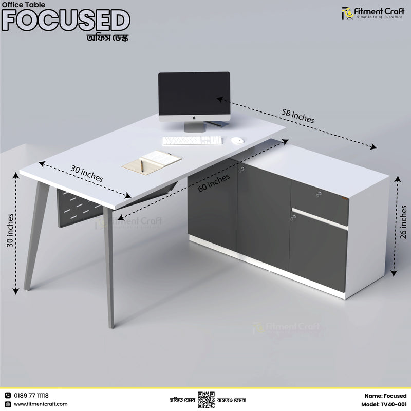 Focused Desk | TV40-001