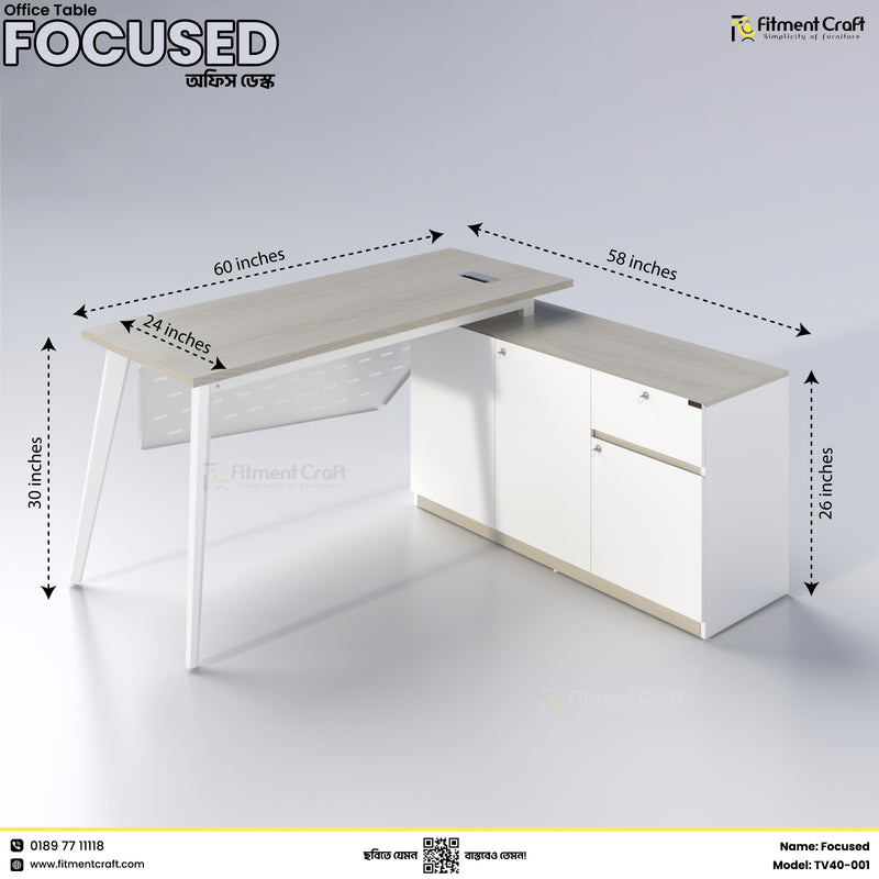 Focused Desk | TV40-001