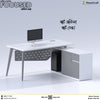 White-Graphite / Open Cabinet / Medium