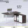 Monument Oak-White / Open Cabinet / Medium