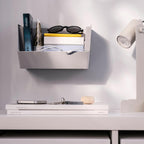 White Fodertrag wall organizer for desk, shelf, hallway, office and study room storage in compact Bangladesh homes today