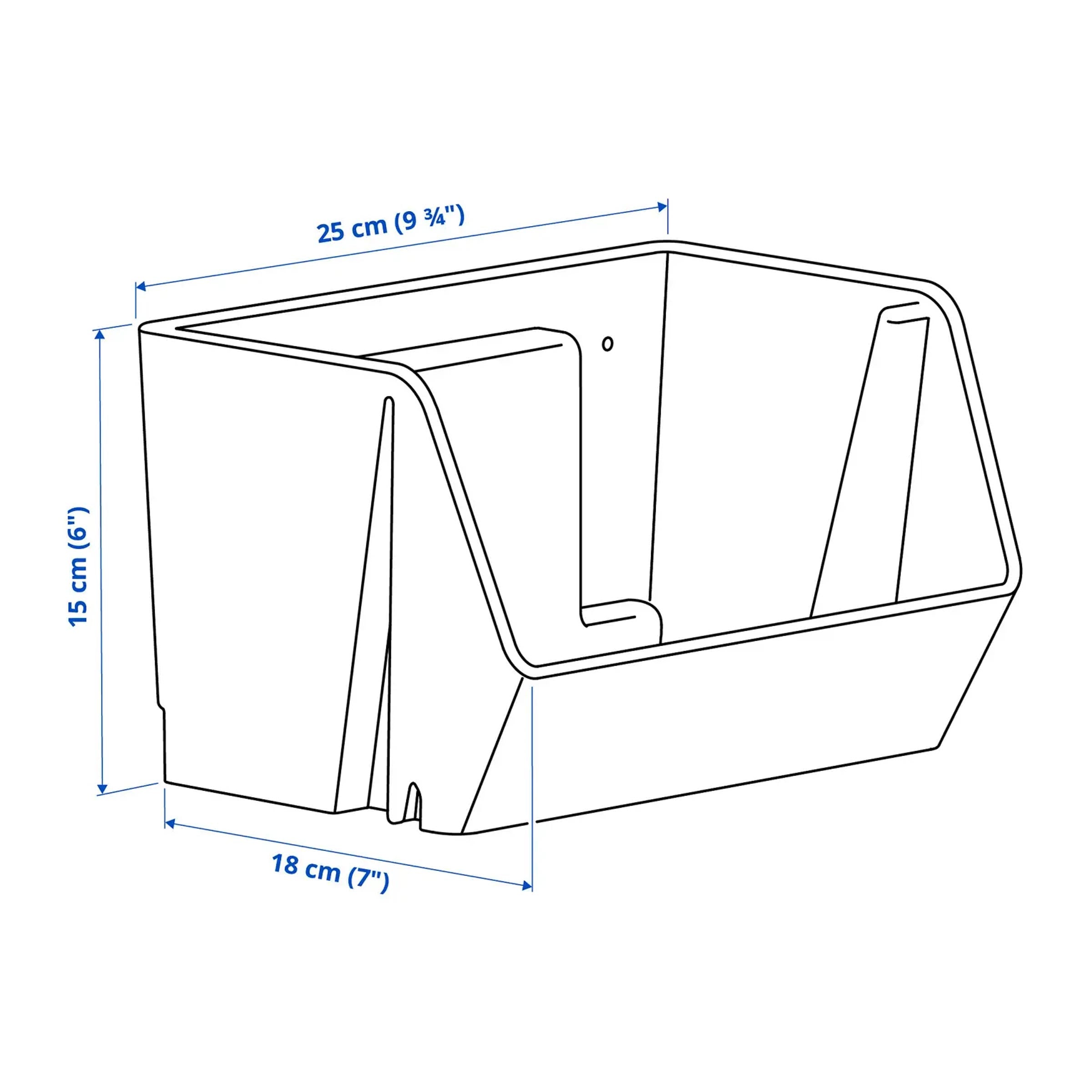 Fodertrag plastic desk wall organizer for neat storage of stationery, letters, phone, keys and small items at home in BD