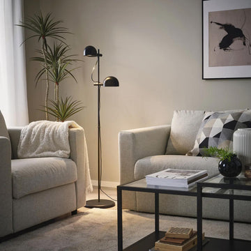 Buy Folkbat Floor Lamp in BD for dual reading light, adjustable heads, modern black design and cozy home ambience now BD