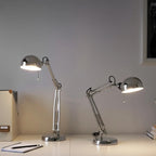Forsa Work Lamp for home office workstation, study corner and bedside with adjustable arm and classic steel design today