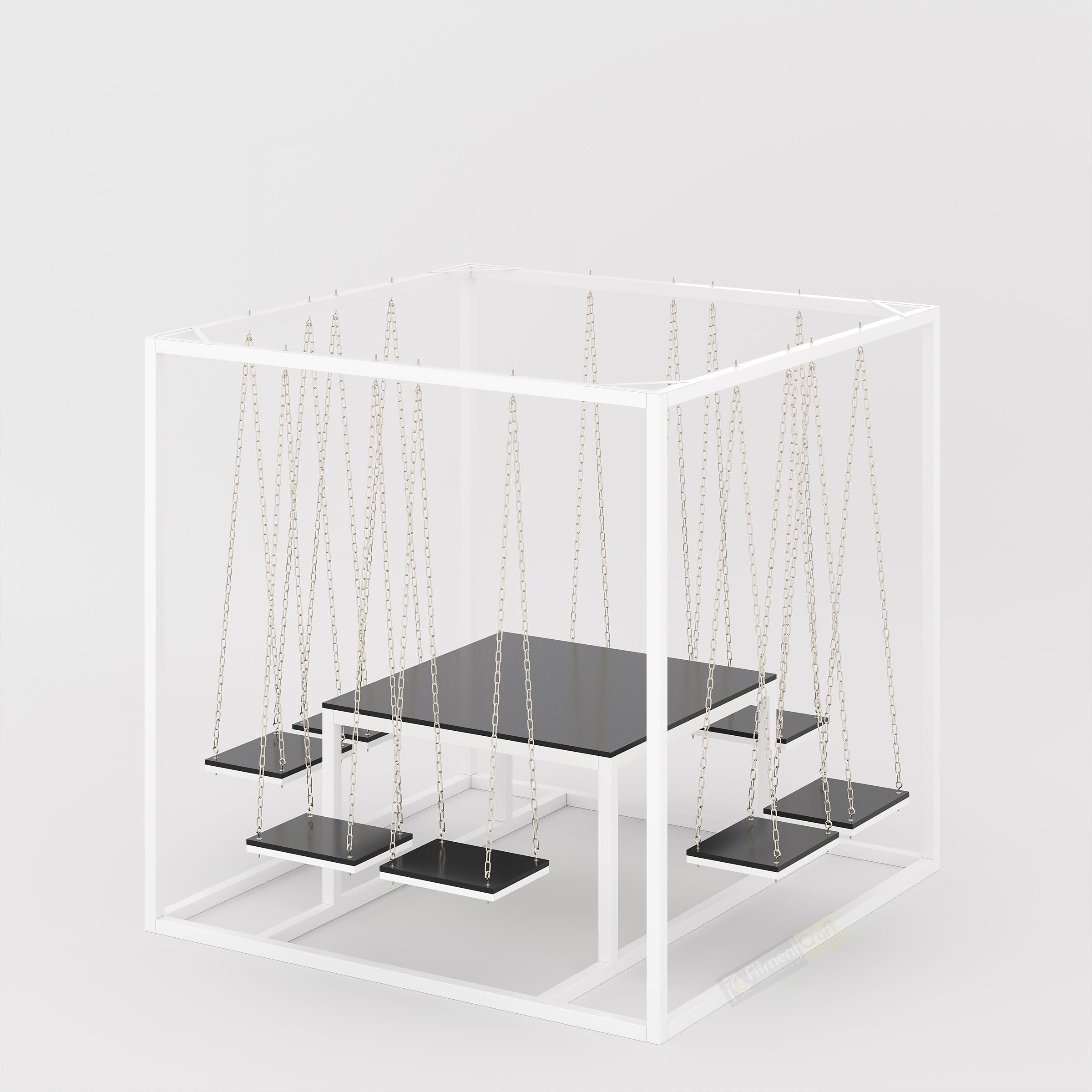 Glorious Swing Table TV6-001 contemporary swing seating table for indoor leisure spaces