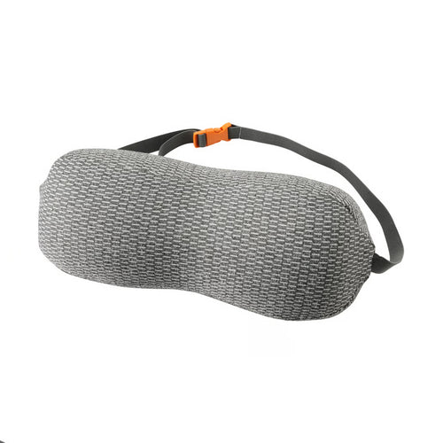 Halox Neck & Lumbar Pillow ergonomic memory foam cushion with strap for back support on chair at home or office