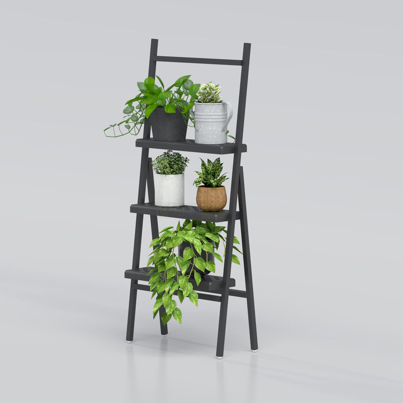 Space-saving multi-level plant stand with elegant modern design for indoor gardening and home décor styling