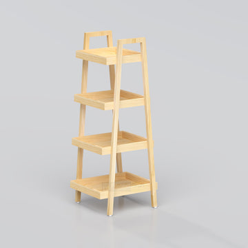 Jylix Plant Stand wooden ladder shelf for plants, stylish indoor plant rack for balcony, living room, and home decor BD.