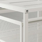 Space-saving Lennart drawer unit in white powder-coated steel with three drawers for A4 and letter-size paper storage.
