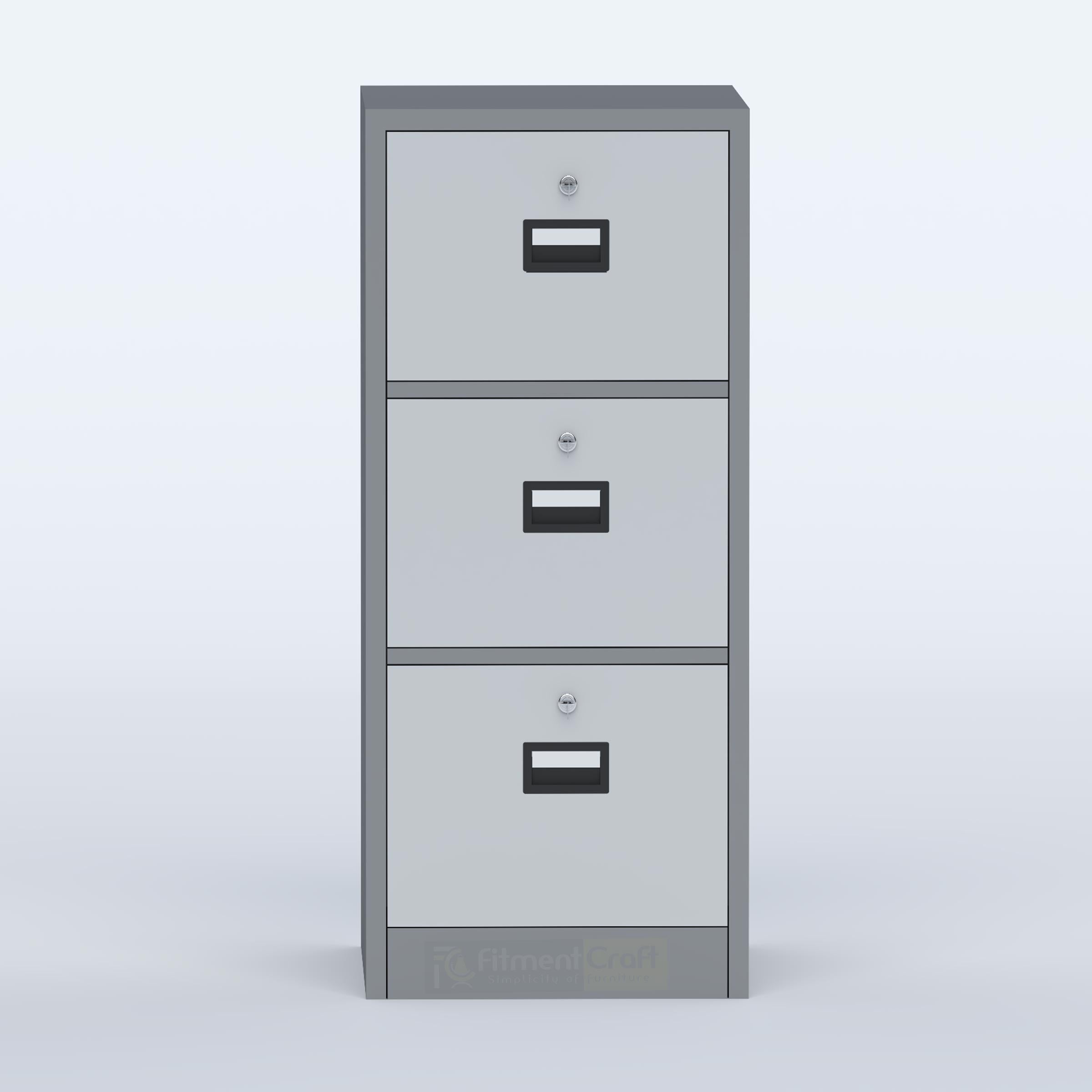 Lilox Steel File Cabinet 3 Drawer (Lock) durable 3 drawer lock filing cabinet for office document organization