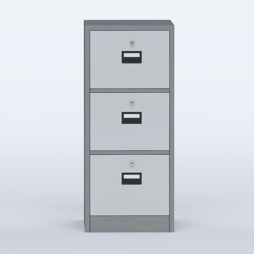 Lilox Steel File Cabinet 3 Drawer (Lock) durable 3 drawer lock filing cabinet for office document organization