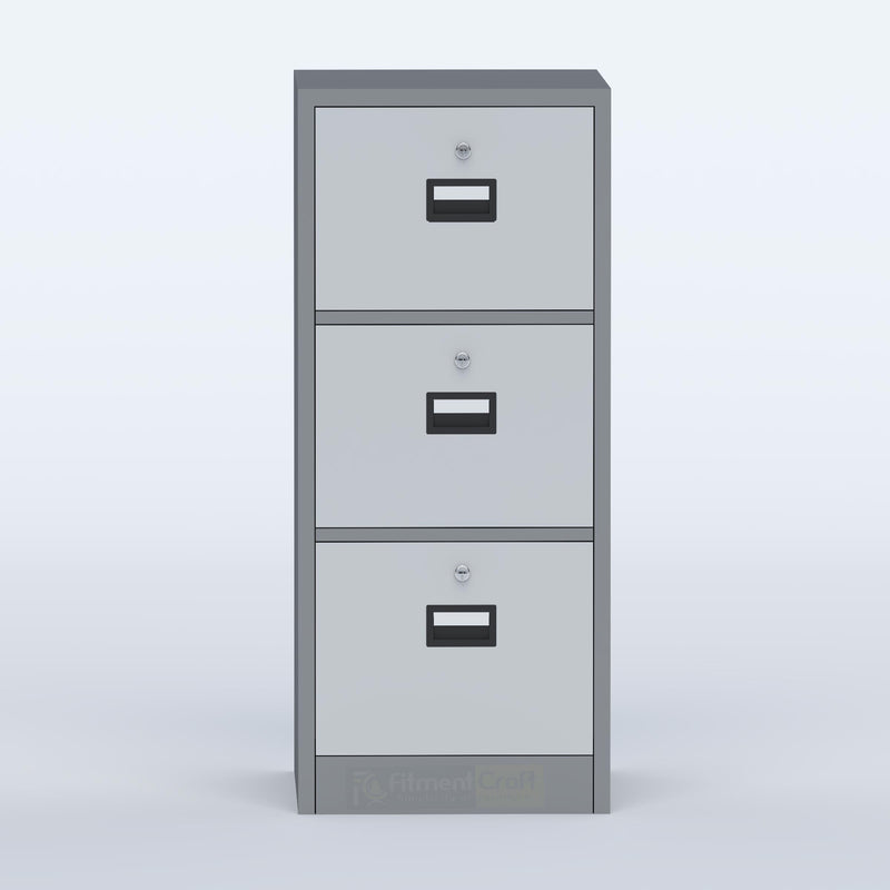 Lilox Steel File Cabinet 3 Drawer (Lock) durable 3 drawer lock filing cabinet for office document organization