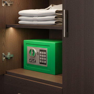 Lockify Small Safety Box Digital Locker for safe storage of cash jewelry passports with keypad lock and steel body