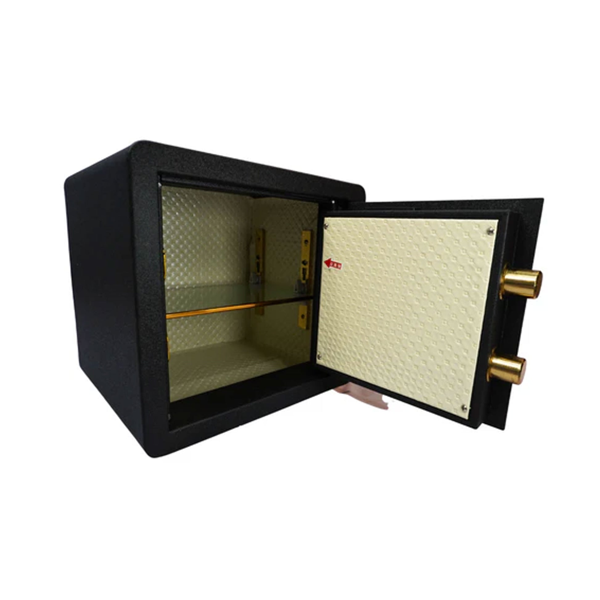 Lokio Digital Safety Locker with LCD keypad and keys for home office valuables protection