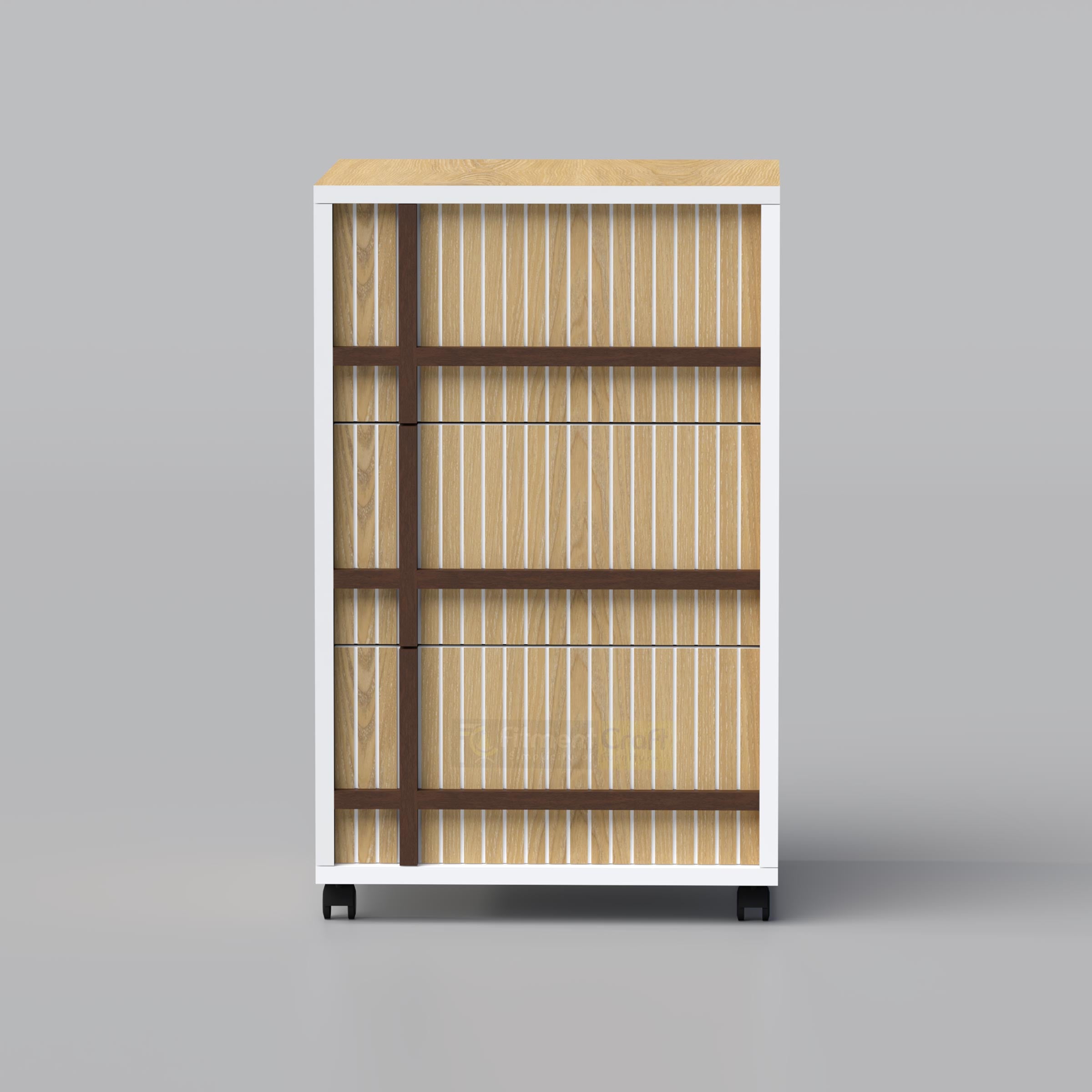 Stylish office drawer unit with smooth storage compartments, perfect for modern workspaces and home offices