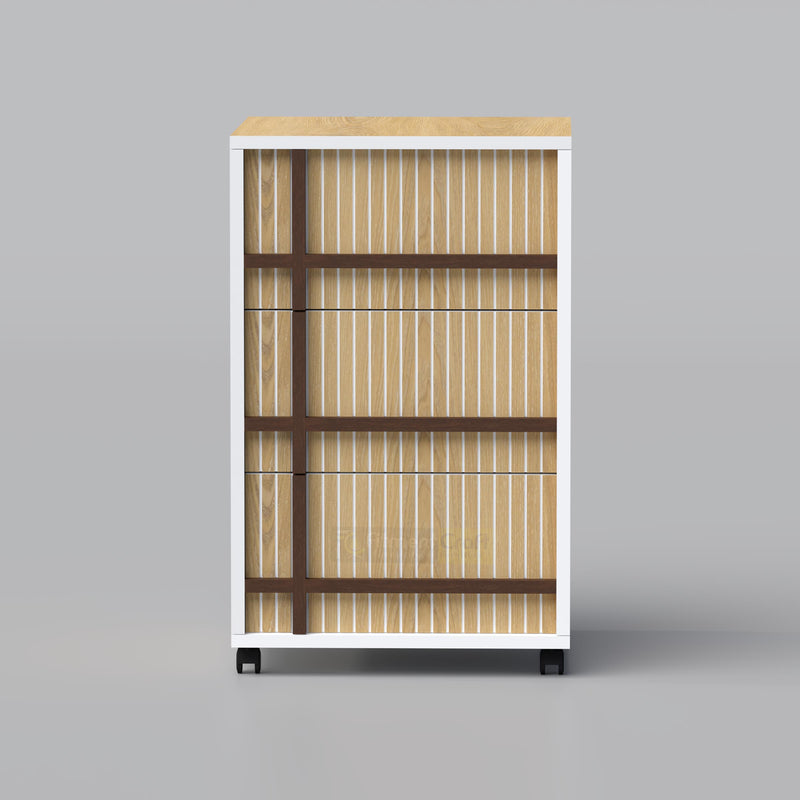 Stylish office drawer unit with smooth storage compartments, perfect for modern workspaces and home offices