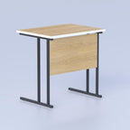 Compact teacher table for Bangladesh schools with Laminating Board top, MS frame and professional classroom design today