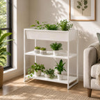 Modern Marigold plant stand with multi-tier metal shelves for stylish indoor plant decoration and home décor