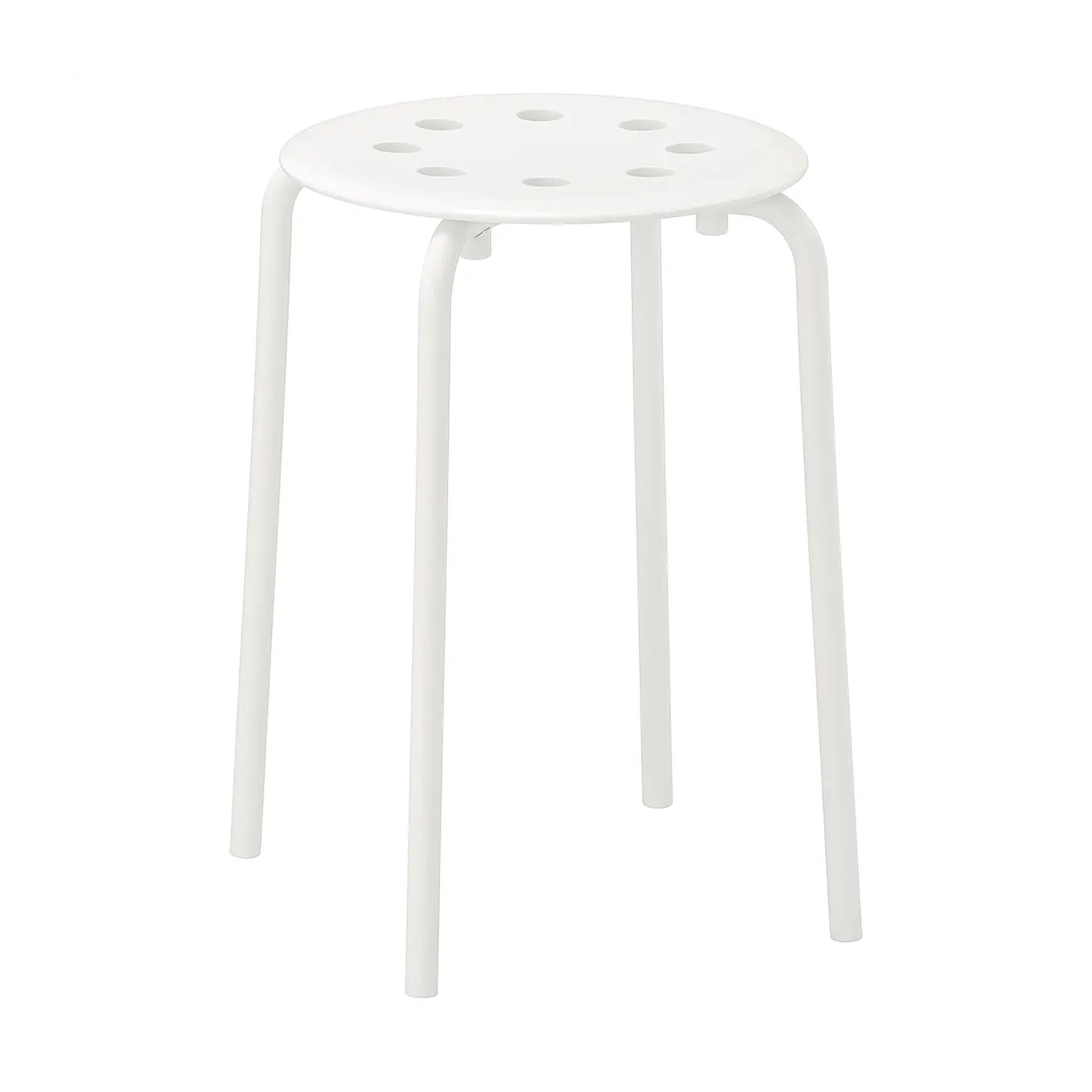 Marius stackable stool with round seat, strong steel legs and space-saving design for modern Bangladeshi homes today BD!