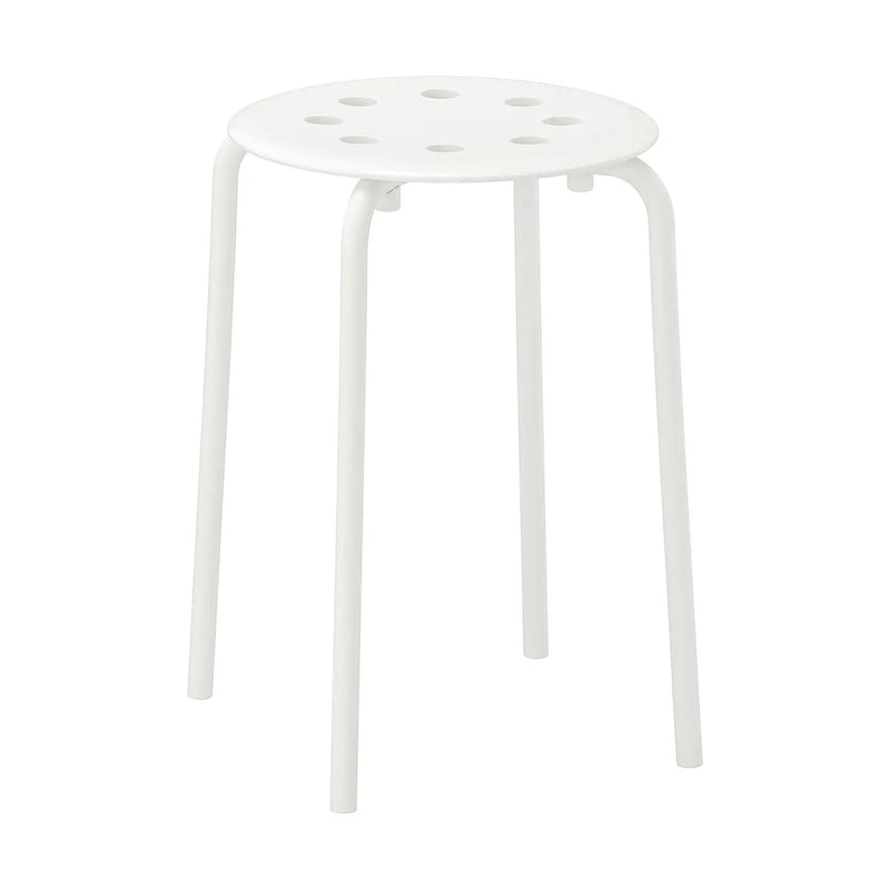 Marius stackable stool with round seat, strong steel legs and space-saving design for modern Bangladeshi homes today BD!